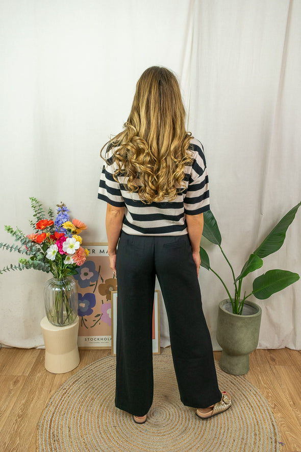 Fikam Cardigan - Black Stripes