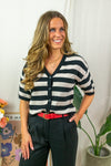 Fikam Cardigan - Black Stripes