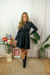 Ulla Corduroy Dress - Black