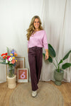 Jenny Pants - Fudge Burgundy
