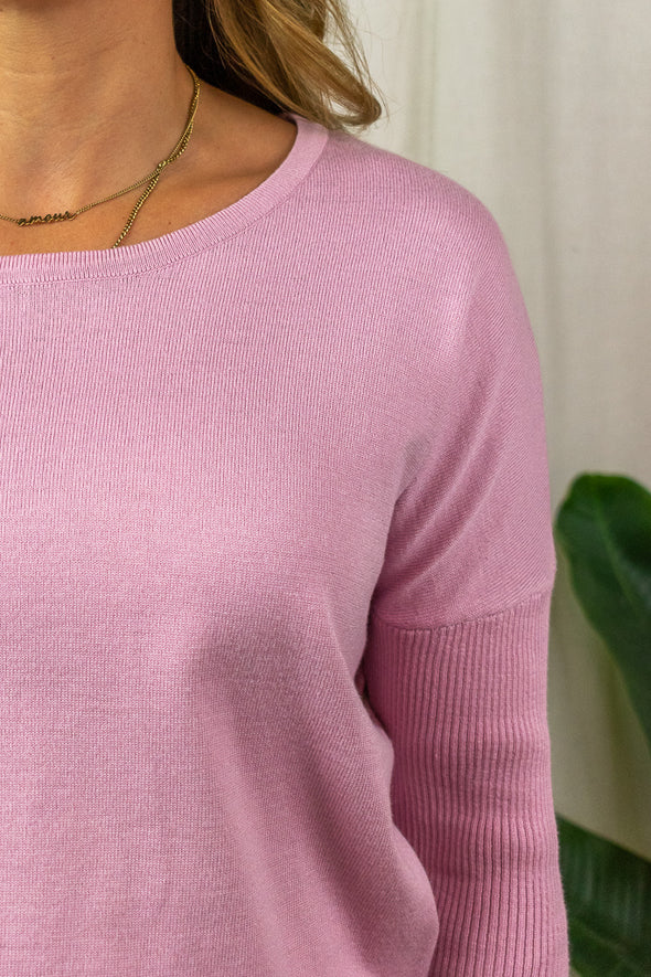 Mila Pullover - Pink nectar