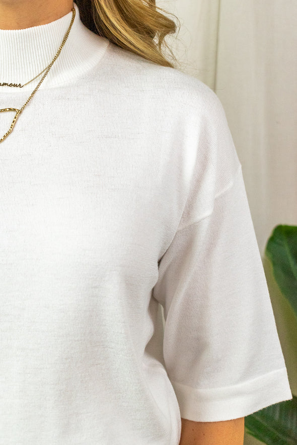 Lizza Turtleneck - White