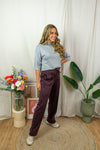 Jenny Pants - Fudge Burgundy