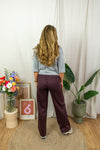 Jenny Pants - Fudge Burgundy