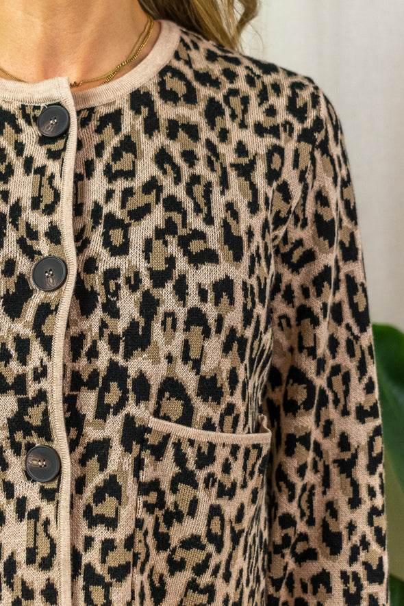 Lydia Cardigan - Leopard