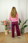 Fanni Knit - Pink Stripes