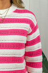 Fanni Knit - Pink Stripes