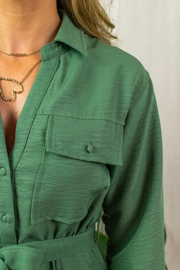Gabrielle Dress - Green