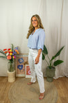 Milena Blouse - Blue with strass