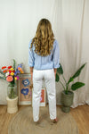 Milena Blouse - Blue with strass