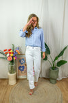 Sofie Shirt - Blue stripes