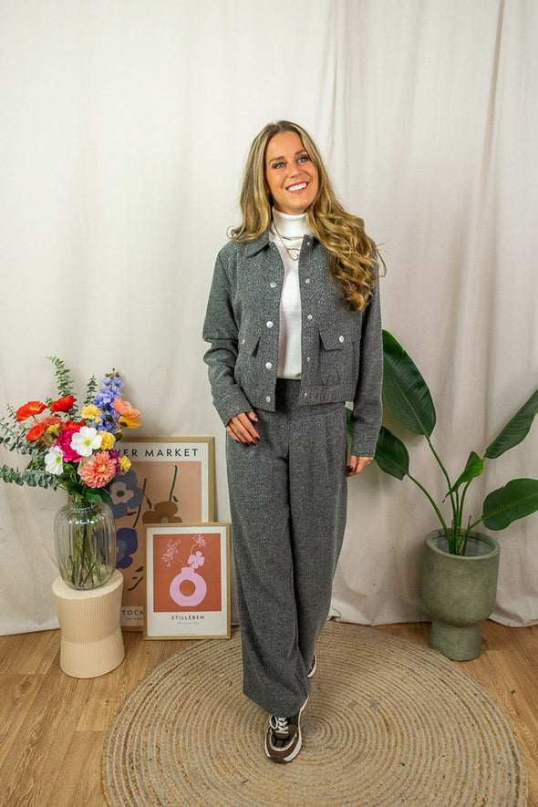 Alba Jacket - Grey melange