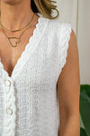 Aya Knit Top - White