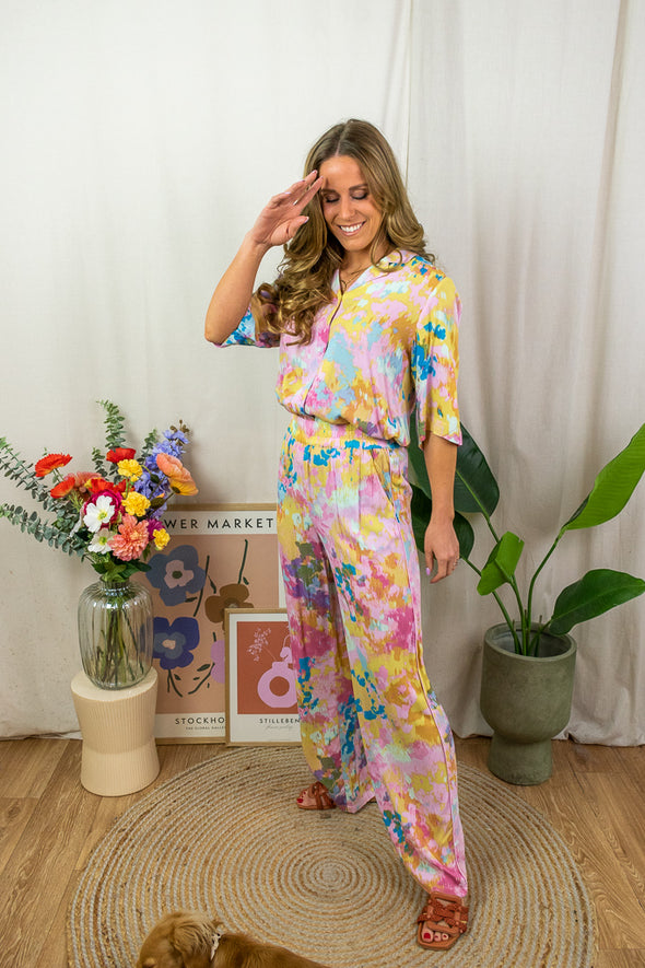 Valerie Blouse - Pink Print