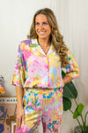 Valerie Blouse - Pink Print