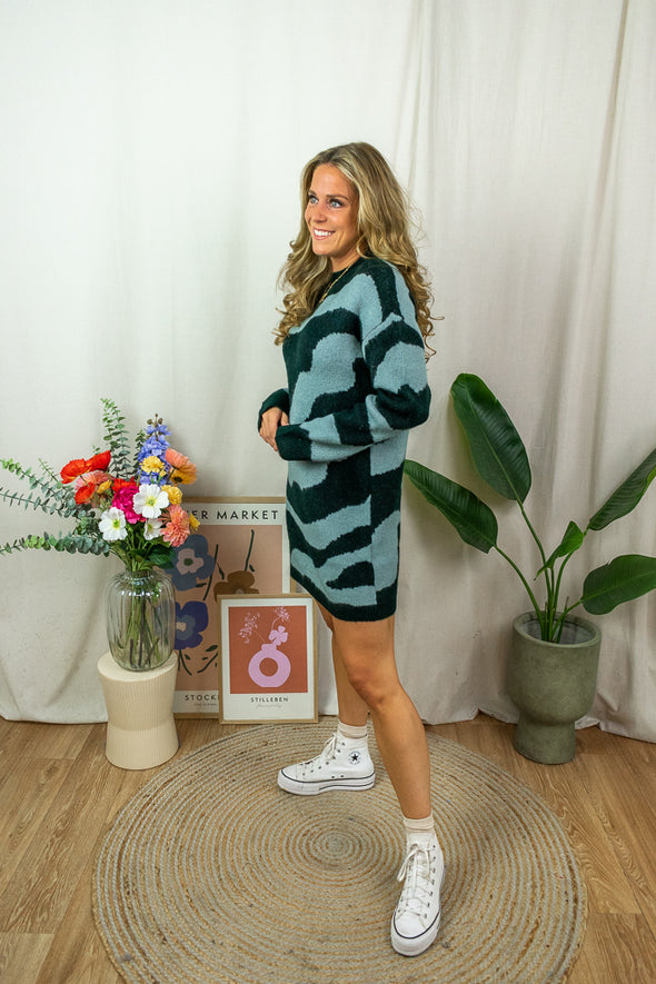 Mallie Knit Dress - Green