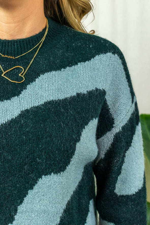 Mallie Knit Dress - Green