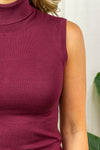 Lizza Top - Wine Red