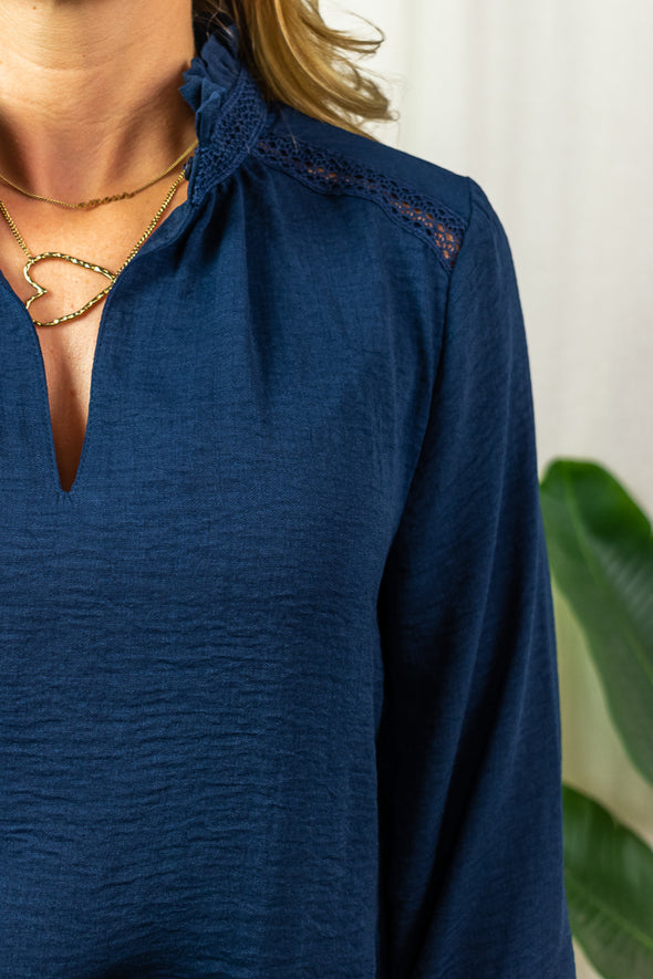 Rachel Blouse - Dark Blue