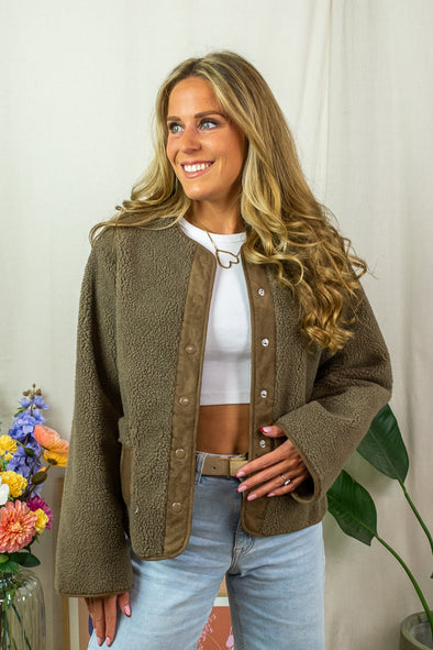 June Teddy Jacket - Morel