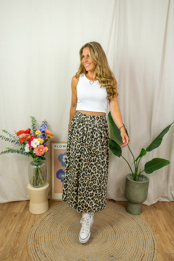 Fallon Rib Top - White
