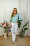 Handiani Blouse - Blue Surf