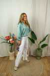 Handiani Blouse - Blue Surf