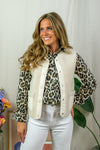 June Teddy Gilet - Beige
