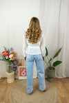 Sunny Broderie Top - White