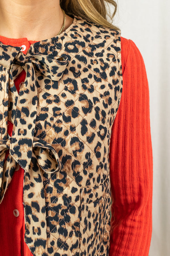 Saria Vest - Leopard