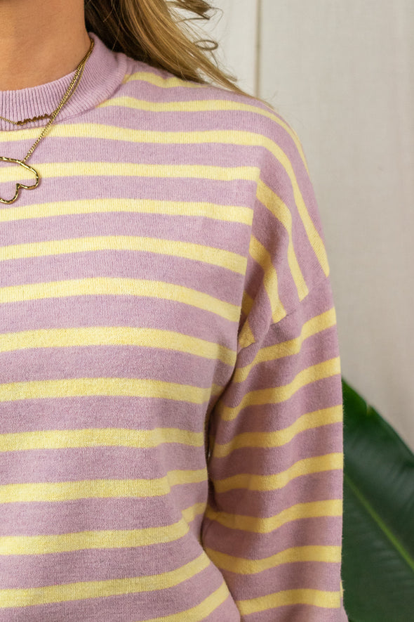Mille Striped Knit - Lila