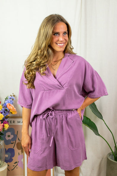 Clarina Blouse - Iris