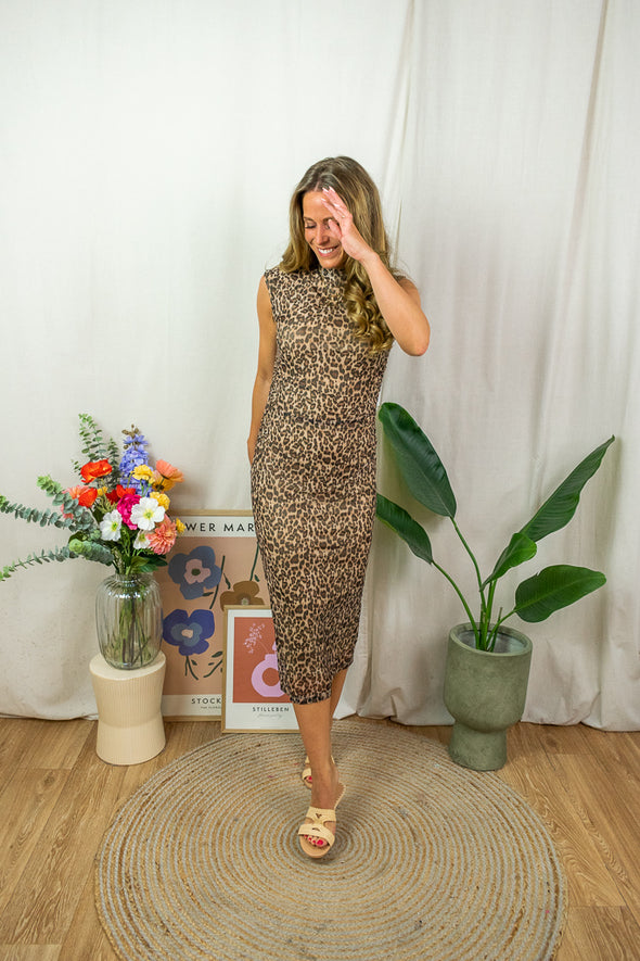 Loreen Dress - Leopard