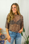 Loreen Mesh Top - Leopard