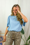 Jarlien Blouse - Light blue