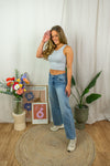 Fallon Rib Top - Grey