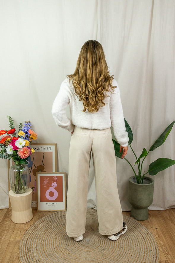 Ovy Fluffy Knit - Ecru