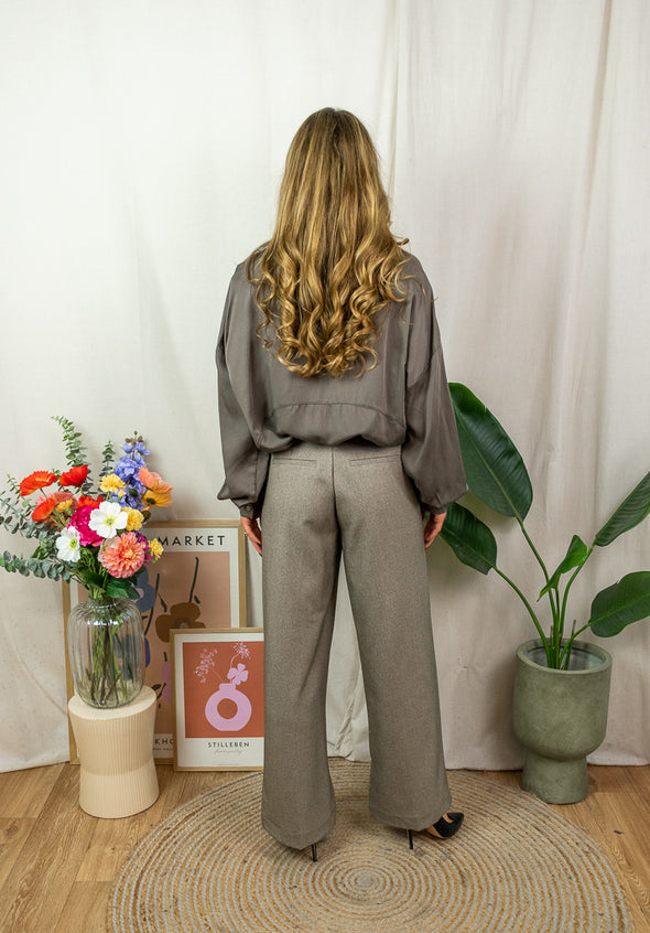 Coral Blouse - Brown