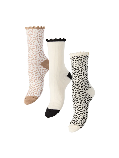 Afia 3-Pack Socks - Leo
