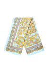 Satin Scarf - Light Blue Paisley