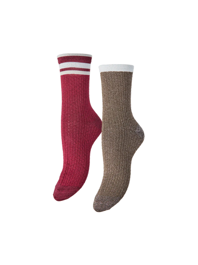 Rave 2-Pack Socks - Bordeaux Brown