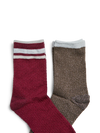 Rave 2-Pack Socks - Bordeaux Brown