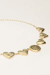 Iconic ketting chunky hartje - Goud