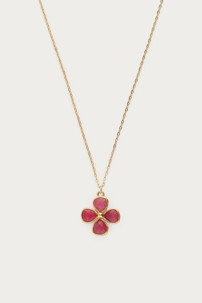 Botanical ketting - Roze klaver