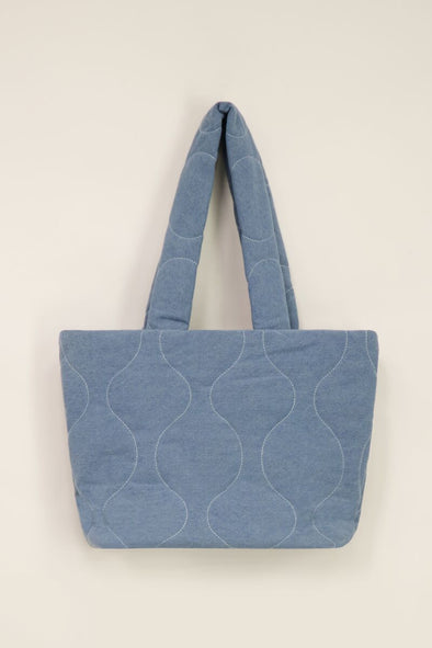 Padded shopper - Denim