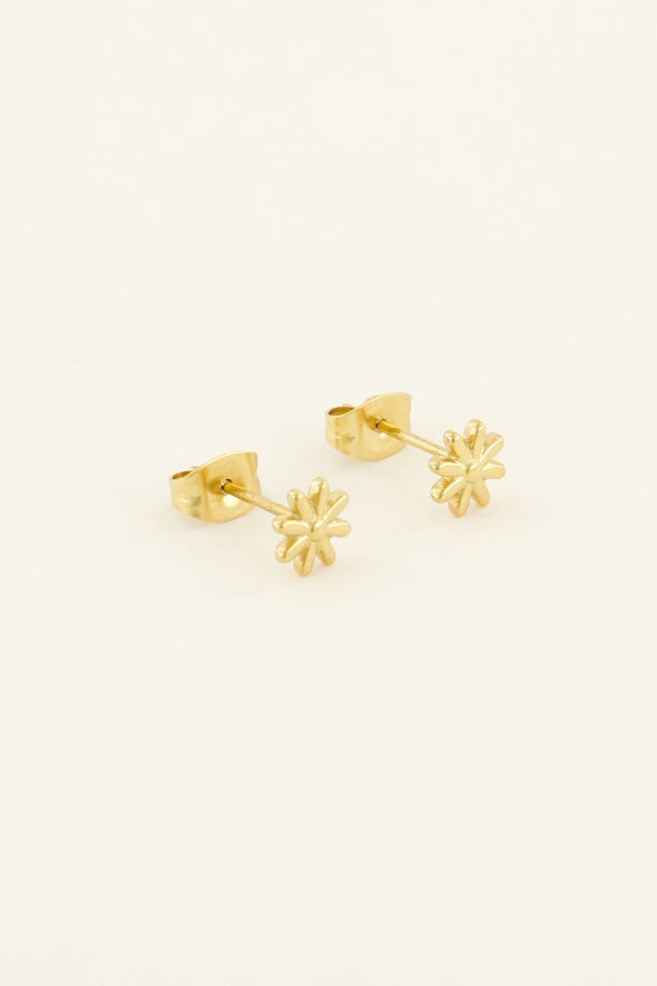 Studs bloemetjes - Goud