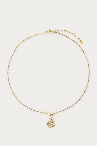 Ketting met minimalistische swirl - Goud