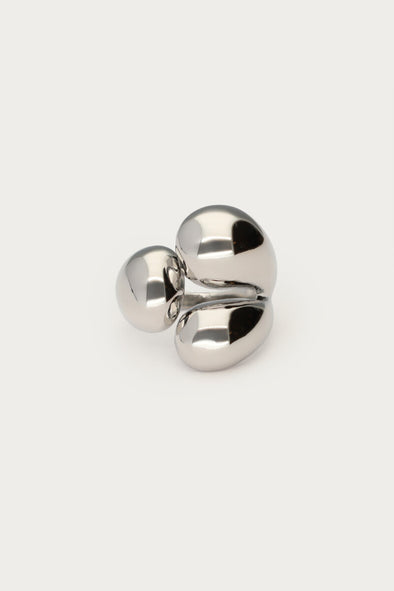 Bold ring met driedubbele wikkel - Zilver