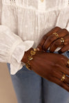 Iconic armband chunky hartje - Goud