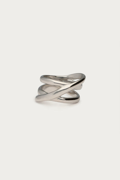 Statement triple ring - Zilver